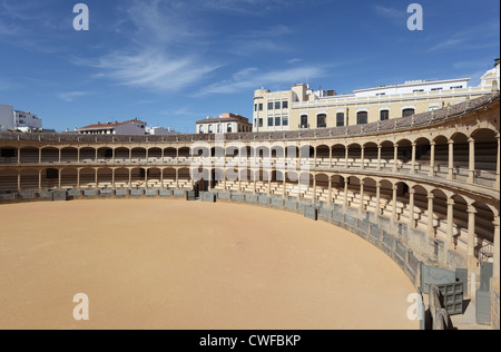 Plus grandes arènes (Plaza de Toros) de l'Espagne à Ronda, Andalousie Banque D'Images