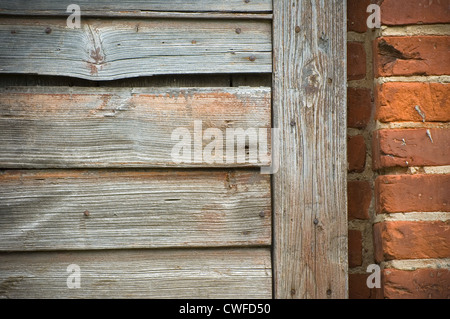 Vieux plancher bois texture background Banque D'Images