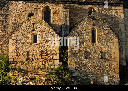 Église romane, La Roque-Gageac, Dordogne, Aquitaine, France Banque D'Images