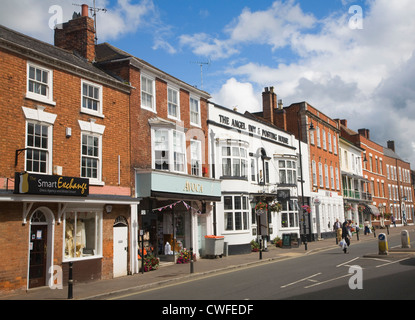 Bâtiments géorgiens High Street, Pershore, Worcestershire, Angleterre. Banque D'Images