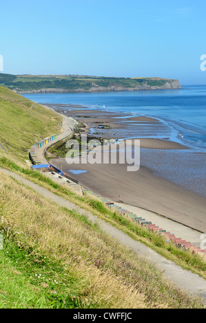 Plage de West Cliff Whitby, North Yorkshire angleterre uk Banque D'Images