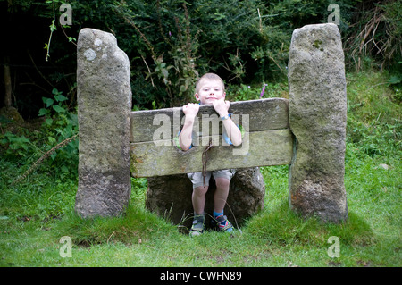 Les stocks de village, l'autorité, crime, criminel, l'Angleterre, l'humiliation, médiévale, la vieille, la douleur, la peine, la police, la répression, la honte, stock Banque D'Images