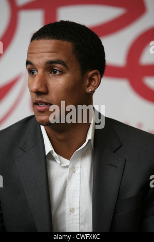 Scott Sinclair, Swansea City winger et membre de l'équipe olympique de football de l'équipe GO 2012. Banque D'Images