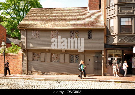 États-unis D'AMÉRIQUE, USA, New England, Massachusetts, Boston, Paul Revere's House Banque D'Images