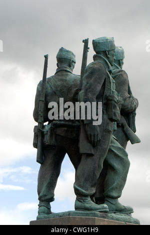 Image de la Mémorial Commando à Spean Bridge en Écosse par le sculpteur Scott Sutherland Banque D'Images