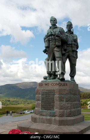 Image de la Mémorial Commando à Spean Bridge en Écosse par le sculpteur Scott Sutherland Banque D'Images