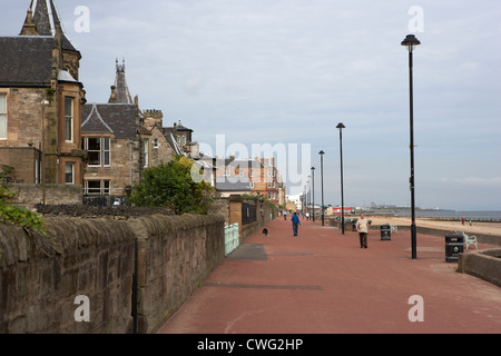 Joppé et bord de mer promenade edinburgh musselburgh, Écosse, Royaume-Uni, Royaume-Uni Banque D'Images