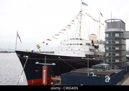 Le yacht royal Britannia ocean terminal à Édimbourg, Écosse, Royaume-Uni, Royaume-Uni Banque D'Images