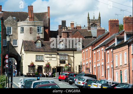 Le Wheatsheaf Inn, Ludlow, Shropshire Banque D'Images