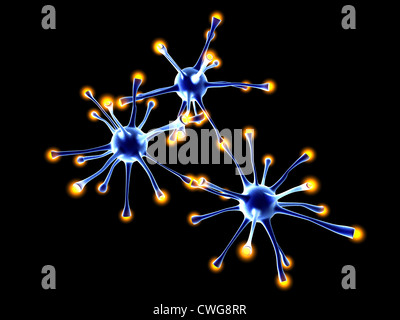 Cellules neuronales Banque D'Images