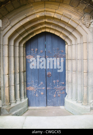 Percy porte crypte familiale Tynemouth Priory Northumberland England Banque D'Images