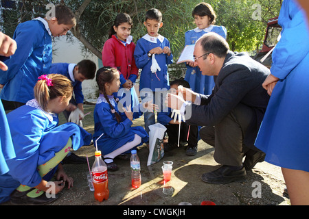 Marmaris, enseignants et étudiants en conversation Banque D'Images