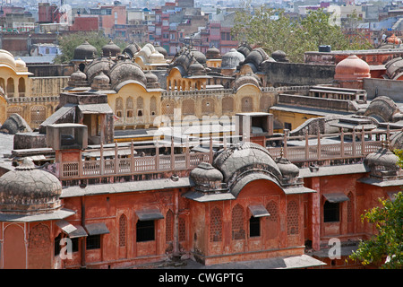 Hawa Mahal / Palais des Vents à Jaipur, Rajasthan, Inde Banque D'Images