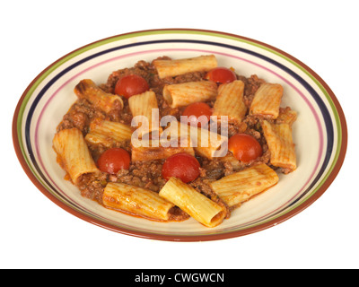 Boeuf et pâtes rigatoni chianti Banque D'Images