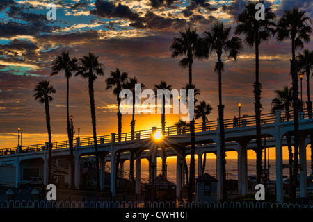 Southern California Beach Sunset Banque D'Images