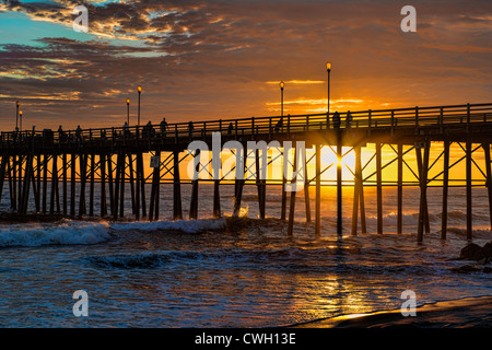 Southern California Beach Sunset Banque D'Images