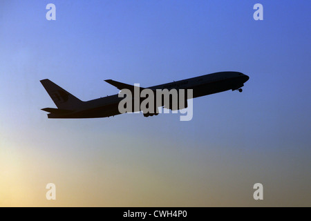 Shanghai, symbole avion Photo peu après le décollage Banque D'Images