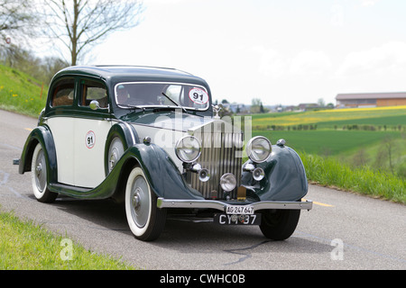 Vintage avant guerre 25/30 Rolls-Royce voiture de course de 1936 Banque D'Images