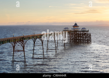 Clevedon Pier. Le Somerset. L'Angleterre. UK. Banque D'Images