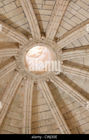 L'intérieur de la voûte château du 12ème siècle, la Rotonde Simiane-la-Rotonde, Provence, France Banque D'Images