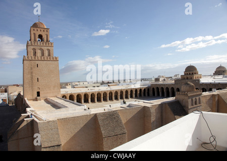 La Grande mosquée de Kairouan, Tunisie - UNESCO World Heritage Site Banque D'Images