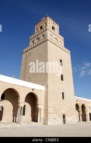 La Grande mosquée de Kairouan, Tunisie - UNESCO World Heritage Site Banque D'Images