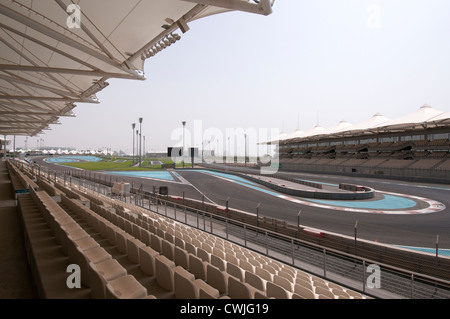 Une tribune au Circuit de Yas, Formule 1, Yas Island, Abu Dhabi Banque D'Images