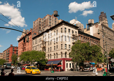 Taxi Cap restaurant Columbus Avenue Upper West Side de New York Ville Manhattan Banque D'Images