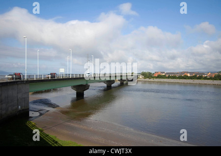 L'estuaire de Loughor près de Llanelli dans le sud-ouest du pays de Galles. Banque D'Images