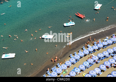 La plage de Sorrente, Italie Banque D'Images