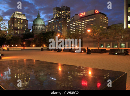 Canada, Québec, Montréal, Place du Canada, au centre-ville, Banque D'Images