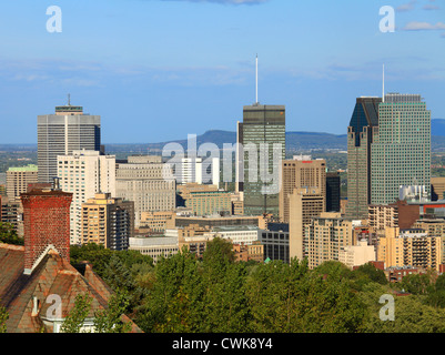 Canada, Québec, Montréal, centre-ville, d'horizon, Banque D'Images