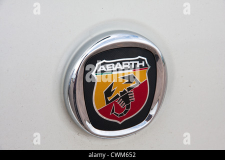 Badge automobile Fiat Abarth sur Banque D'Images