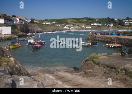 Coverack sur le lézard à Cornwall Banque D'Images