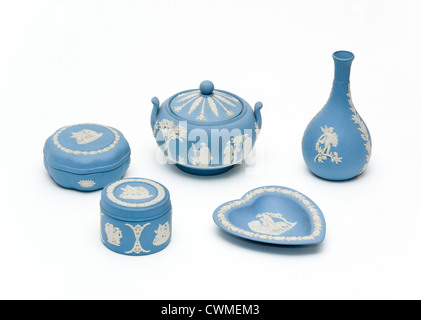 Wedgwood jasperware / gamme jasper bleu Banque D'Images