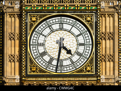 UK, Londres, détail de Big Ben Banque D'Images