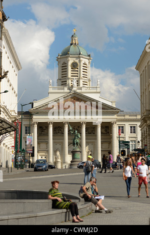 Eglise de Saint Jacques-sur-Coudenberg, Place Royale, à Bruxelles, Belgique Banque D'Images