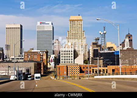 Skyline de Memphis, Tennessee Banque D'Images