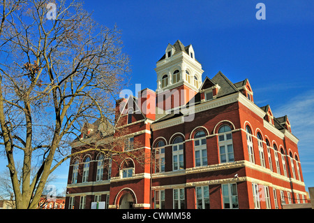 L'Oregon, l'Illinois, USA. L'Ogle County Courthouse par l'architecte George O. Garnsey. Banque D'Images