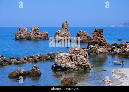 Mourtias beach (péninsule de Pelion, Thessalie, Grèce) Banque D'Images