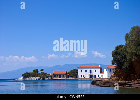 Anse d'Tzasteni, Pelion Pininsula, Thessalie, Grèce Banque D'Images