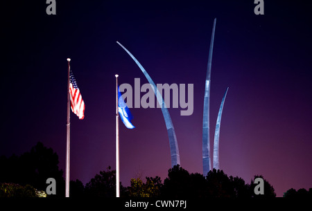 US Air Force Memorial Arlington en Virginie, près de Washington DC. Banque D'Images