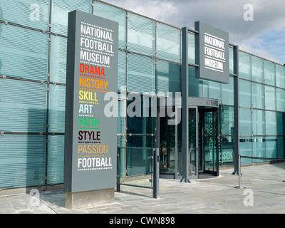 Entrée de Urbis Musée National du Football à Manchester, UK Banque D'Images