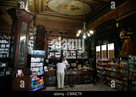L'Pharmarcy dans le rez-de-chaussée de musée de la ville, San Telmo, Buenos Aires, Argentine. Banque D'Images