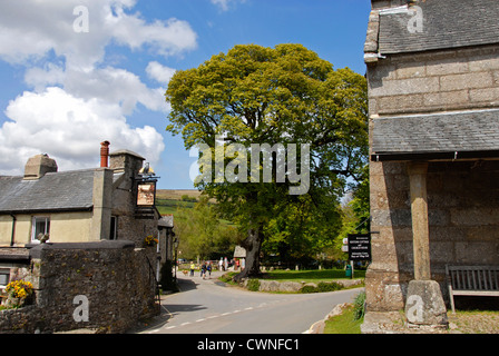 Widecombe dans la Lande, Dartmoor, dans le Devon, Angleterre Banque D'Images