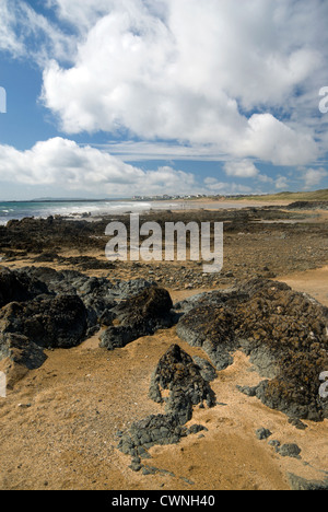 Tyn porth beach tywyn traeth llydan près d'Anglesey au nord du Pays de Galles uk rhosneigr Banque D'Images