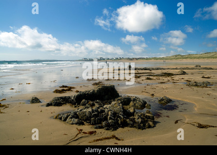 Tyn porth beach tywyn traeth llydan près d'Anglesey au nord du Pays de Galles uk rhosneigr Banque D'Images