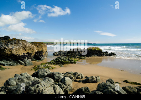 Tyn porth beach tywyn traeth llydan près d'Anglesey au nord du Pays de Galles uk rhosneigr Banque D'Images