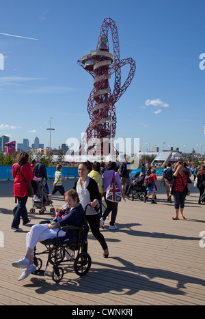 Les utilisateurs de fauteuil roulant à les Jeux Paralympiques de Londres 2012 Banque D'Images