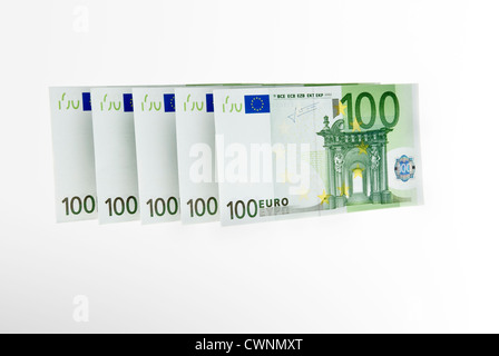 5 100 billets en euros, 500 Euro Banque D'Images